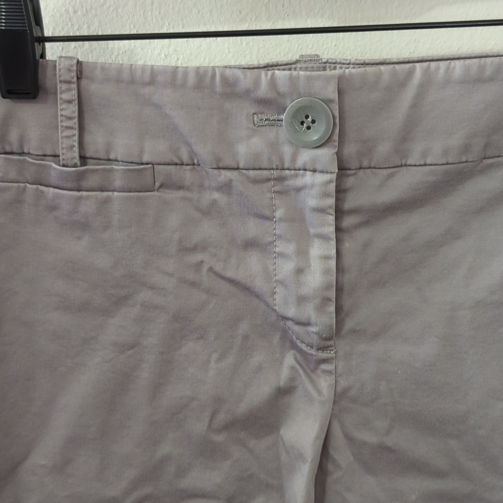 Loft Bermuda Shorts Gray 10" Inseam Preppy Casual Summer Women's Size 8 - Picture 2 of 4